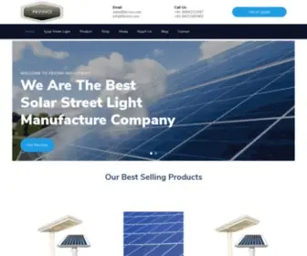 Fevino.in(Solar light manufacturers & energy equipment suppliers in India) Screenshot