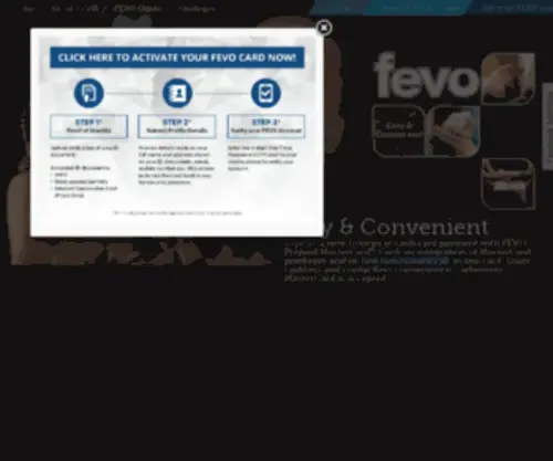 Fevocard.com(FEVO Card) Screenshot