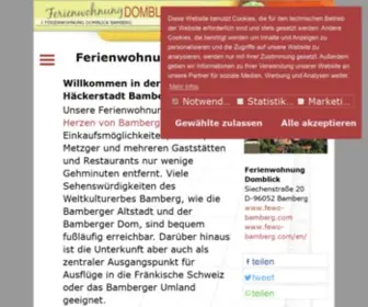 Fewo-Bamberg.com(Ferienwohnung Bamberg Domblick) Screenshot