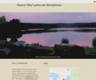 Fewo-LYchen.de(Ferienwohnung mit Balkon am Oberpfuhlsee in Lychen/ Uckermark) Screenshot