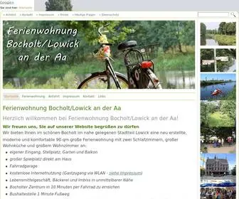 Fewo-Wollny-Lowick.de(Ferienwohnung Bocholt/Lowick an der Aa) Screenshot