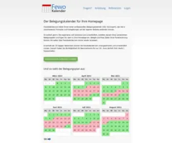 Fewokalender.com(Belegungskalender für Ferienwohnungen) Screenshot