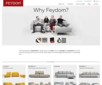 Feydom.com(Modular sofas by FEYDOM) Screenshot