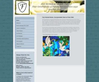 Feyfuneralhome.com(Fey Funeral Home) Screenshot