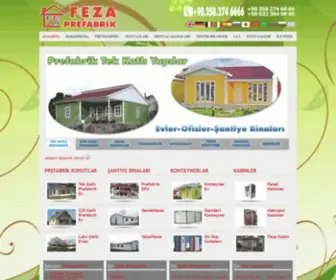 Fezaprefabrik.com(Feza Prefabrik) Screenshot