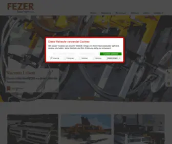 Fezer.de(Vakuumhebegeräte) Screenshot