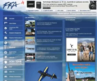 FF-Aero.fr(Fédération Française Aéronautique) Screenshot