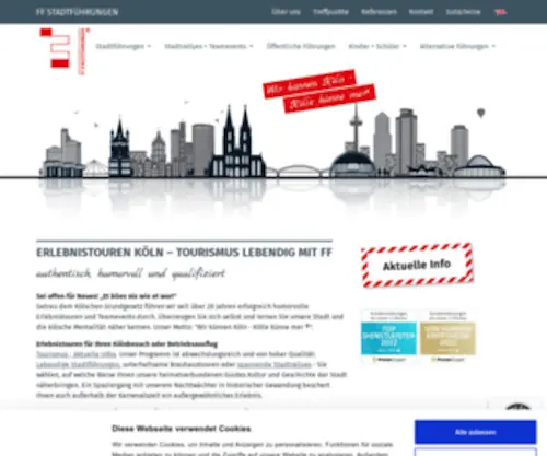 FF-Stadtfuehrungen.de(Entdecken Sie unsere Erlebnistouren in Köln) Screenshot