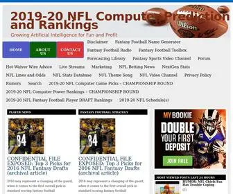 FF-Winners.com(NFL Computer Predictions and Rankings) Screenshot