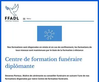 FFadl.fr(Le centre de formation funéraire FFADL propose des formations diplômantes) Screenshot