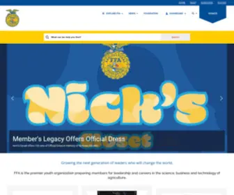 FFA.org(Preparing Members for Leadership and Career Success) Screenshot