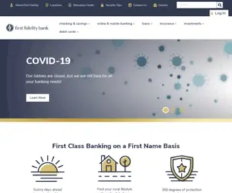 FFB-SD.com(First Fidelity Bank Home) Screenshot