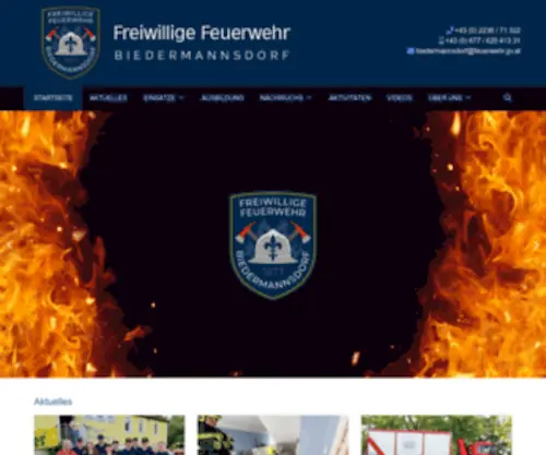 FFbiedermannsdorf.at(Freiwillige Feuerwehr Biedermannsdorf) Screenshot