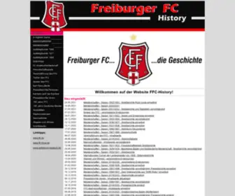 FFC-History.de(Freiburger FC) Screenshot