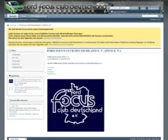 FFCD.net(Ford Focus Club Deutschland e.V) Screenshot