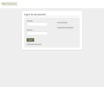 FFcuonlinebanking.org(First Financial Credit Union) Screenshot