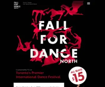 FFdnorth.com(Toronto's Premier International Dance Festival) Screenshot