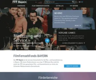 FFF-Bayern.de(Förderbereiche) Screenshot
