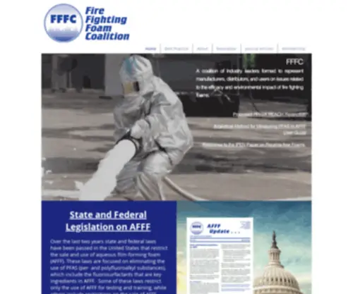 FFFC.org(We are a fire fighting foam coalition) Screenshot