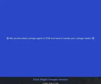 FFFreight.com(First Flight Freight Service Inc) Screenshot