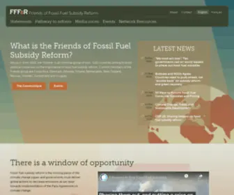 FFFSR.org(Friends of Fossil Fuel Subsidy Reform) Screenshot