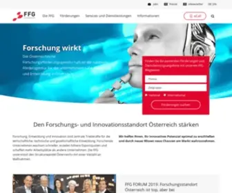 FFG.at(Die Österreichische Forschungsförderungsgesellschaft FFG) Screenshot