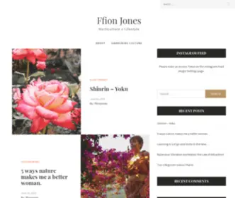 FFionjones.com(Horticulture x Lifestyle) Screenshot