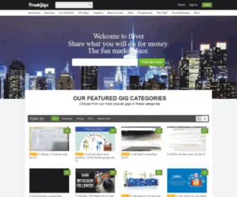 FFiver.com(Marketplace to Buy and Sell Gigs and Products for Freelancers) Screenshot
