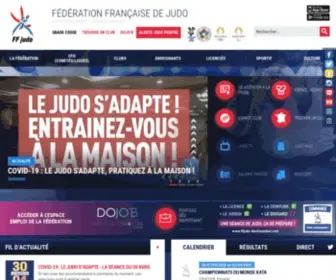 FFjudo.com(Fédération Française de Judo) Screenshot