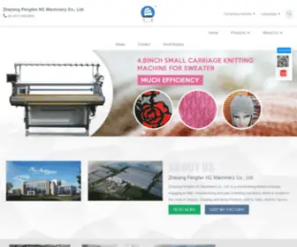 FFknittingmachine.com(China computerized flat knitting machine) Screenshot