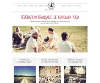 FFKY.fr(Fédération Française de Kundalini Yoga) Screenshot