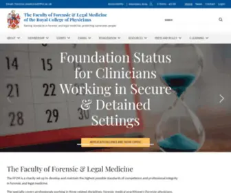 FFLM.ac.uk(The Faculty of Forensic & Legal Medicine) Screenshot