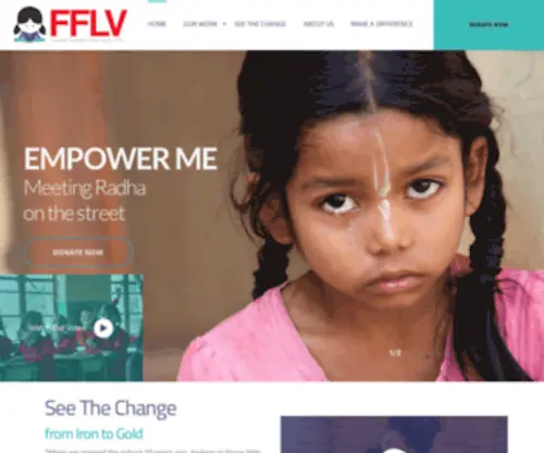 FFLvrindavan.org(Empowering girls in India with the gift of education and more) Screenshot
