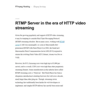 FFmpeg-Hosting.net(Ffmpeg hosting) Screenshot