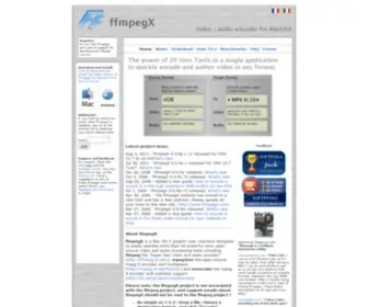 FFmpegx.com(FfmpegX a DVD) Screenshot