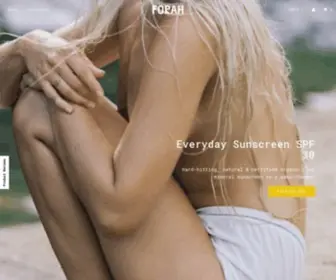 FForahh.com(ORGANIC PHYSICAL MINERAL SUNSCREEN) Screenshot