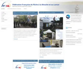 FFPML.fr(Fédération Française de Pêche à la Mouche et au Lancer) Screenshot