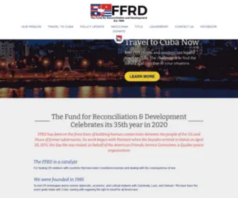 FFRD.org(The Fund for Reconciliation and Development) Screenshot