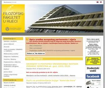 FFri.hr(Filozofski fakultet u Rijeci) Screenshot