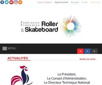 FFroller.fr(Fédération Française de Roller & Skateboard Accueil) Screenshot