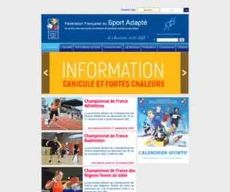 FFsa.asso.fr(La Fédération Française du Sport Adapté (FFSA)) Screenshot