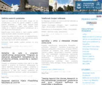 FFST.hr(Filozofski fakultet u Splitu) Screenshot