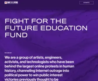 FFtfef.org(Fight for the Future) Screenshot