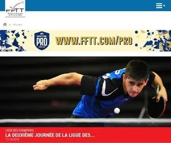 FFTT.com(Fédération Française de Tennis de Table) Screenshot