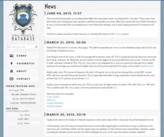 FFxidb.com(Final Fantasy XI Database) Screenshot