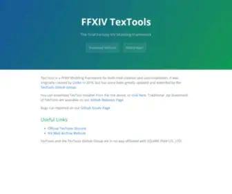 FFxiv-Textools.net(FFXIV TexTools) Screenshot