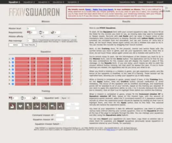 FFxivsquadron.com(FFXIV Squadron) Screenshot