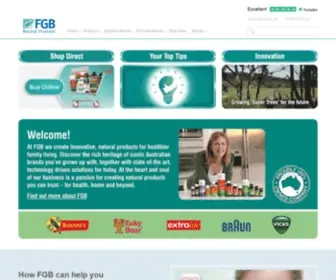 FGB.com.au(FGB Natural Products) Screenshot