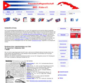 FGBRdkuba.de(Freundschaftsgesellschaft BRD) Screenshot