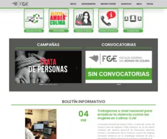 Fgecolima.mx(Fiscalía) Screenshot